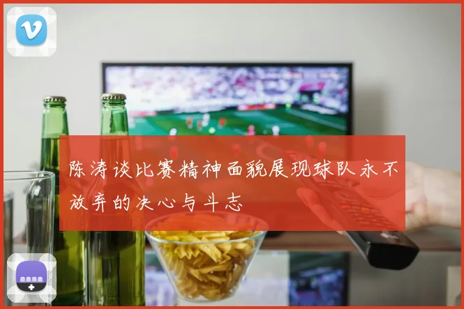 陈涛谈比赛精神面貌展现球队永不放弃的决心与斗志